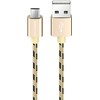 Oem Borofone Kabelis BX24 Ring Current – USB į Micro USB – 2,4A 1 metras aukso spalvos