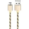 Oem Borofone Kabelis BX24 Ring Current – USB į Micro USB – 2,4A 1 metras aukso spalvos
