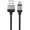 USB kabelis BOROFONE BX28 Dignity microUSB pilkas 1m