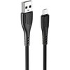 Oem Borofone Kabelis BX37 Wieldy – USB į Micro USB – 1 metras juodos spalvos
