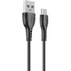 Oem Borofone Kabelis BX51 Triumph – USB į Micro USB – 2,4A 1 metras juodos spalvos