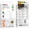 Borofone kelioninis įkroviklis BN30 Cargador GaN – USB + Type C – QC 3.0 PD 45W with Type C to Type C cable baltos spalvos