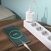 Borofone Laidinis įkroviklis BN1 Innovative – USB – 2,1A su USB į Type C baltos spalvos