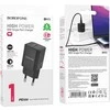 Oem Borofone Laidinis įkroviklis BN13 Safety GaN – Type C – PD 30W juodos spalvos