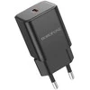 Borofone Laidinis įkroviklis BN13 Safety GaN – Type C – PD 30W juodos spalvos