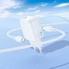 Borofone laidinis įkroviklis BN28 Fuente – Type C – PD 30W su Type C į Type C kabeliu baltos spalvos
