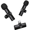 Borofone Lavalier wireless microphone BFK16A Winner Type C juodas – 2 pieces