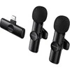 Borofone Lavalier wireless microphone BFK16A Winner Lightning juodas – 2 pieces