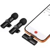 Borofone Lavalier wireless microphone BFK16A Winner Type C juodas – 2 pieces