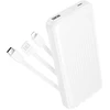 Borofone Power Bank 10000mAh BJ79 Clever – USB – with Type C and Lightning cables baltos spalvos