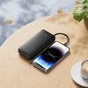 „Borofone“ išorinė baterija 10000mAh BJ84 Smooth – USB – su USB, C tipo, „Lightning“ ir „Micro USB“ laidais, juodos spalvos