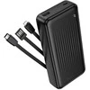 Borofone Power Bank 20000mAh BJ79A Clever – USB – with Type C and Lightning cables juodos spalvos