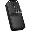 Borofone Power Bank 20000mAh BJ84A Smooth – USB – with USB, Type C, Lightning and Micro USB cables juodos spalvos