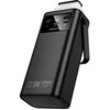 Borofone Power Bank 30000mAh BJ65 High – 2xUSB + Type C – QC 3.0 22,5W + PD 20W with USB, Type C, Lightning and micro USB juodos spalvos