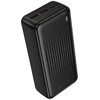 Borofone Power Bank 30000mAh BJ80B Clever – 2xUSB + Type C – QC 3.0 22,5W PD 20W juodos spalvos