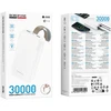 Borofone Power Bank 30000mAh BJ88B Clever – 2xUSB – baltos spalvos