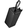 Borofone Power Bank 50000mAh BJ79C Clever – USB – with USB, Type C and Lightning cables juodos spalvos