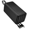 Borofone Power Bank 50000mAh BJ79C Clever – USB – with USB, Type C and Lightning cables juodos spalvos