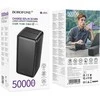 Borofone Power Bank 50000mAh BJ80C Clever – 2xUSB + Type C – QC 3.0 22,5W PD 20W juodos spalvos