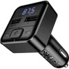 Borofone Transmitter FM BC63 Selecto MP3, Bluetooth – 2xUSB – juodos spalvos