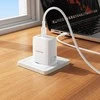 „Borofone“ sieninis įkroviklis BN32, GaN 4GB USB + 2xC tipo jungtys, QC 3.0 PD, 65W, su C tipo į C tipo jungtimi ir baltais laikikliais