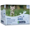 BOZITA Kitten box Mėsos ir žuvies gabaliukai padaže – šlapias pašaras kačiukui – 12x85g