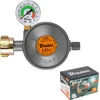 BRADAS DUJŲ REDUKTORIUS SU MANOMETRU IR APSAUGINIU VOŽTUVU EFV 50 mbar 1,5kg/h G1/4″ -LH DĖŽUTĖ
