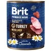 Brit Premium by Nature konservai šunims kalakutiena with Liver 400g