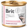 Brit GF Veterinary Diets konservai katėms Hypoallergenic 200g