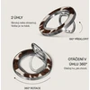 Burga Magnetic Ring Holder, Sidabrinis – Celestial