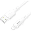 BWOO 3A silikoninis laidas X329L usb – lightning 3A 1m baltas