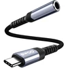 BWOO garso adapterio kabelis BZ47 aux 3,5 mm į USB-C juodas