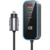 BWOO CC107 PD automobilinis įkroviklis 1x USB-C – USB-A jungtis 30W juodas