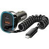Įkroviklis automobilinis Bwoo (CC96L) (1xUSB, 1xUSB-C 30W) su lightning laidu juodas