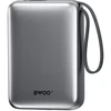 BWOO išorinė baterija P73 22.5W 20000 mAh su 2 integruotais laidais 1 x USB-C 1 x Lightning juoda