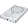 BWOO itin plonas aliumininis magnetinis išorinis akumuliatorius P76 PD 20W 10000 mAh su skaitmeniniu ekranu ir USB-C jungtimi, juodas