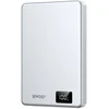 BWOO itin plonas aliumininis magnetinis išorinis akumuliatorius P76 PD 20W 10000 mAh su skaitmeniniu ekranu ir USB-C jungtimi, juodas