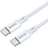 USB kabelis Bwoo (X282) „USB-C“ į USB-C (60W) 2m baltas