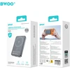 BWOO P82 BO 10000mAh 15W išorinė baterija su belaidžiu įkrovimu, tamsiai pilka