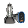 BWOO 68W automobilinis įkroviklis, dvigubas USB-C ir USB prievadas