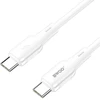 USB kabelis Bwoo (X329CC) „USB-C“ į USB-C (65W) 1m baltas