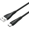 BWOO USB – USB-C laidas 1m 27W 3A juodas BO-X318C