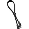 CableMod ModMesh Right Angle SATA 3 Cable 30cm – juodas