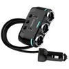 Car Cigarette Lighter Socket Splitter B39 Type C – 3 sockets + 2xUSB – 2,1A 100W with display and cable