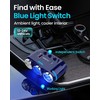 Car Cigarette Lighter Socket Splitter B39-C – 3 sockets + USB + Type C – QC 3.0 PD 3A 120W with display and cable