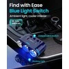 Car Cigarette Lighter Socket Splitter B39-C – 3 sockets + USB + Type C – QC 3.0 PD 3A 120W with display and cable