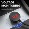 Car Cigarette Lighter Socket Splitter LM21 – 3 sockets + USB + Type C – QC 3.0 PD 3A 122W with display and cable
