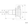 Carmotion Lizdas maitinimo automobilinis žalvarinis su dangteliu 12/24V 15A