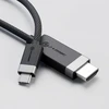 Carruzzo ALOGIC FUCHD2-SGR vaizdo kabelio adapteris 2 m HDMI A tipo (standartinis) C tipo USB Pilka