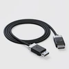 Carruzzo ALOGIC FUDP2-SGR „DisplayPort“ kabelis 2 m Pilka, Juoda